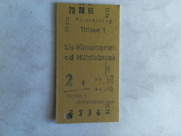 Fahrkarte Personenzug Titisee 1 Bis Hinterzarten Od Hölzlebruck. 2. Klasse Von (Eisenbahn-Fahrkarte) - Non Classés