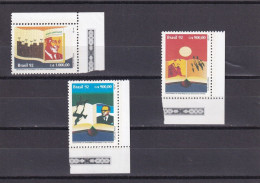 SA06 Brazil 1992 Book Day 100th Anniv Of The Birth Of Writers Mint Stamps - Unused Stamps