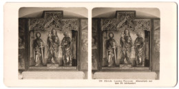 Stereo-Fotografie NPG, Berlin, Ansicht Zürich, Landes Museum, Altaraufsatz Aus Dem XV. Jahrhundert  - Stereo-Photographie