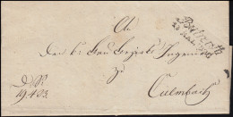 Bayern Vorphilatelie 1828: Brief Zweizeiler Baireuth 13. MAI. 1828 Nach Culmbach - Other & Unclassified