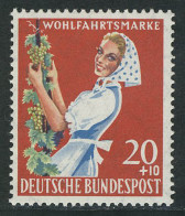 299 Landwirtschaft 20+10 Pf Winzerin ** Postfrisch - Unused Stamps