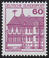 1028AII Burgen Und Schlösser 60 Pf Rheydt, LETTERSET ** - Unused Stamps