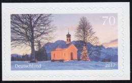 3346 Weihnachten Kapelle Selbstklebend NEUTRALE Folie, 10 Einzelmarken, Alle ** - Ungebraucht