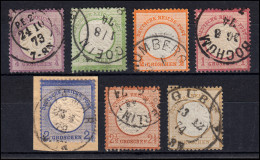 16-22 Großer Brustschild Talerwährung - Komplett 7 Werte, Alle Gestempelt - Used Stamps