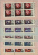 Sowjetunion 4042-4047 Weltraum Raumfahrt Mond 1972: Kleinbogen-Satz ** / MNH - Sterrenkunde