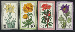 867-870 Wofa Alpenblumen 1975, Satz ** - Neufs