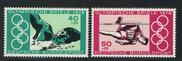 886-887 Olympische Sommerspiele: Schwimmen Und Hochsprung, Satz ** - Unused Stamps