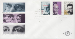 Niederlande Nobelpreisträger Van Der Waals, Einthoven, Eijkman, Schmuck-FDC 1993 - Nobel Prize Laureates