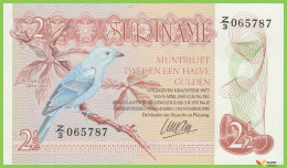 Voyo SURINAM 2½ Gulden 1985 P119a Z/3 UNC K - Suriname