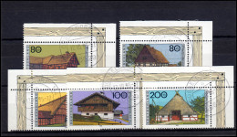 1819-1823 Bauernhäuser In Deutschland 1995 ER-Satz O.r. ET-O DÜSSELDORF 12.10.95 - Gebraucht