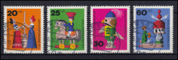 705-708 Altes Holzspielzeug 1971: Satz Mit ET-O VIERSEN Ersttag 5.10.71 - Used Stamps