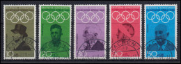 561-565 Olympia Sommerspiele Mexiko 1968: Satz Gestempelt AACHEN 16.8.68 - Oblitérés