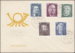 2025-2029 Persönlichkeiten 1975 - Satz Auf Schmuck-FDC ET-O ERFURT 18.3.75 - Covers & Documents