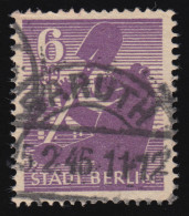 SBZ 2 Aa Wa Z Berliner Bär 6 Pf, Violett, O - Gebraucht