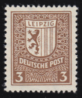 SBZ 150Y Abschiedsserie 3 Pf, WZ.1Y, Dunkelgelbbraun, ** - Mint