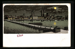 Lithographie Köln, Panorama Mit Dom  - Koeln