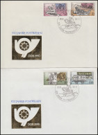 3354-3357 Postverbindungen 1990, 4 Werte, Satz Auf FDC 1 Und FDC 2 ESSt BERLIN - Briefe U. Dokumente