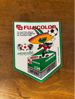Coupe Du Monde De Football Mexico 1986 * Foot Sport  * Mascotte FUJI FUJICOLOR Photographie * Autocollant Ancien - Football