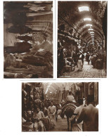 ALEP SOUK LOT DE TROIS CARTES POSTALES SYRIE - Syrien