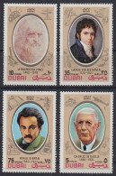 1972 Dubai 404-407 Leonardo Da Vinci Beethoven Gibran De Gaulle 7,00 € - Music