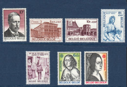 Belgique, België, **, Yv 1752 à 1758, Mi 1811 à 1819, SG 2383 à 2388, - Ungebraucht