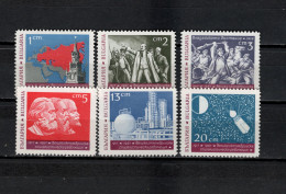 Bulgaria 1967 Space, 50th Anniversary Of October Revolution Set Of 6 MNH - Europe