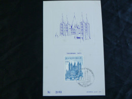 1971 1570 FDC ECHOPHIL FIRST DAY CARD" 8e Eeuwfeest Van De O.L.V. Kathedraal Van Doornik- 8e Centenaire De La Cathédrale - 1971-1980