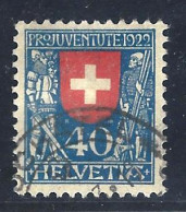 PRO JUVENTUTE 1922 - SUISSE SCHWEIZ 40c - Y&T 191 Mi. 178 OBLITÉRÉ  - Used Stamps