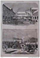 Paris - Prison De La Santé - Espagne, Collission Entre Carlistes Et Libéraux à Murcie - Page Original 1870 - Documents Historiques