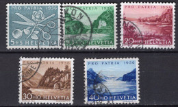 T3130 - SUISSE SWITZERLAND Yv N°576/80 Pro Patria Fete Nationale - Used Stamps