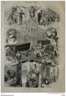 Le Jour Du Terme à Paris -  Page Original 1870 - Historical Documents