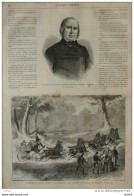 Le Comte De Montalembert, Membre De L'académie Francaise -  Page Original 1870 - Historical Documents