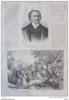 Le Drame De Marathon, Les Brigands Massacrant Leurs Prisonniers - Nestor Roqueplan -  Page Original 1870 - Historical Documents