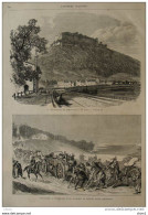 La Forteressse De Koenigstein, En Saxe - Page Original 1870 - Historical Documents