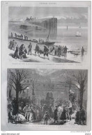 Pêcheurs Des Côtes De Bretagne Recuillant Les Cadavres Des Naufrages De La GORGONE - Page Original 1870 - Historical Documents