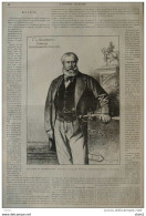 Le Comte De Nieuwerkerke, Surintendant Des Musées Impériaux - Page Original 1870 - Historical Documents