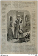 Femme De Bethléem-  Page Original 1870 - Historische Dokumente