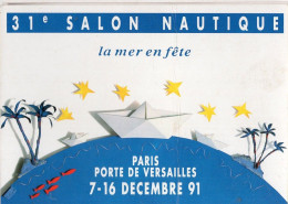 Paris :CARTE-COM Publicitaire  LE SALON NAUTIQUE  1991   (PPP47149) - Werbepostkarten