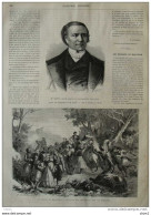 La Drame De Marathon, Attaque Des Voyageurs Par Les Brigands - M. Marie -  Page Original 1870 - Historische Dokumente
