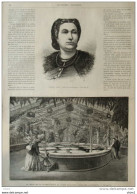 Giulia Grisi - La Serre De La Victoria-Regia Au Jardin Botanique D'Adélaide (Australie)-  Page Original 1870 - Historische Dokumente