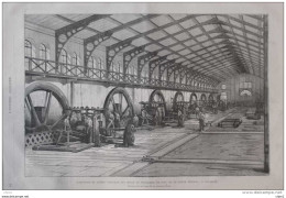 Laminoirs De Lipine (société Des Mines Et Fonderies De Zinc De La Haute Silésie) -  Page Original 1870 - Historical Documents