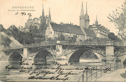 Germany Merseburg Schloss Mit Waterloobrucke - Merseburg