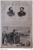 Tours - Incident Ulric De Fonvielle Devant La Haute Cour De Justice - Paschal Grousset - Page Original 1870 - Historische Dokumente