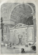 Rome, Entrée De La Salle De Concile Dans La Basilique De Saint-Pierre - Page Original - 1870 - Historische Dokumente