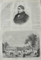 Paris, La Halle Aux Vins, Entrepot Saint-Bernard - Le Duc De Broglie, Mémbre De L'Académie - Page Original - 1870 - Historical Documents