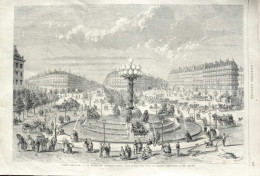 Paris Nouveau - La Place Du Château-d'Eau - Page Original - 1870 - Historische Dokumente