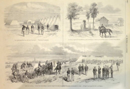 La Ferme Impériale Saint-Hilaire, Route Du Grand-Mourmelon Au Grand Saint-Hilaire -  Page Originale - 1870 - Documents Historiques