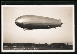 AK Friedrichshafen A. B., Landung Des Luftschiff Graf Zeppelin LZ 127  - Luchtschepen