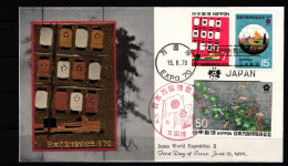Japan 1076-1078 Als Ersttagsbrief Metal Engravings #NK901 - Other & Unclassified