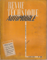 Revue Technique Automobile N°143 Simca Vedette - Voitures